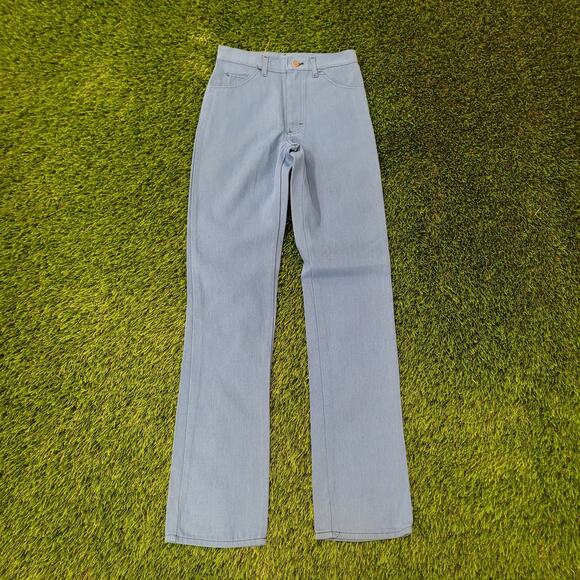 Vintage 70s LEE Riders Polyester Pants 28x34 USA - Picture 1 of 16